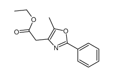 2-(5-甲基-2-苯基噁唑-4-基)乙酸乙酯结构式