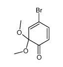 4-bromo-6,6-dimethoxycyclohexa-2,4-dien-1-one结构式