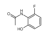 N-(2-fluoro-6-hydroxyphenyl)acetamide结构式