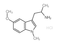 2-(5-Methoxy-1-methyl-1H-indol-3-yl)-1-methyl-ethylamine hydrochloride Structure