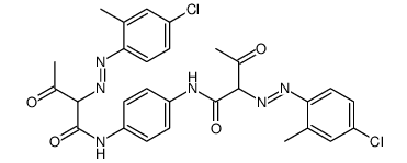 N,N'-1,4-phenylenebis[[2-(4-chloro-o-tolyl)azo]-3-oxobutyramide]结构式