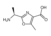 2-((S)-1-Amino-ethyl)-5-methyl-oxazole-4-carboxylic acid Structure