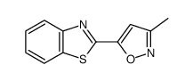 2-(3-methyl-isoxazol-5-yl)-benzothiazole Structure