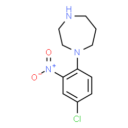 1-(4-Chloro-2-nitrophenyl)homopiperazine结构式