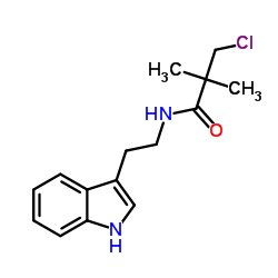 3-Chloro-N-[2-(1H-indol-3-yl)ethyl]-2,2-dimethylpropanamide Structure