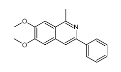 6,7-dimethoxy-1-methyl-3-phenylisoquinoline结构式