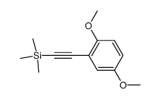 [(2,5-dimethoxyphenyl)ethynyl]trimethylsilane Structure