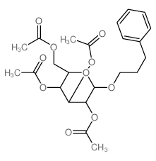 b-D-Glucopyranoside,3-phenylpropyl, tetraacetate (9CI)结构式