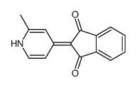 2-(2-methyl-1H-pyridin-4-ylidene)indene-1,3-dione结构式