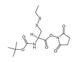 Boc-Cys(SEt)-ONSu Structure