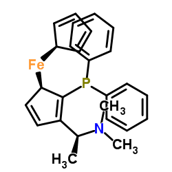 (S)-(+)-N,N-二甲基-1-(2-联苯膦基)二茂铁乙胺图片