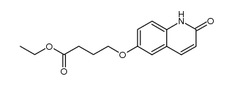 ethyl 4-(1,2-dihydro-2-oxoquinolin-6-yloxy)butanoate Structure