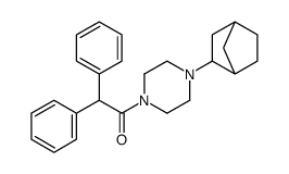 1-[4-(3-bicyclo[2.2.1]heptanyl)piperazin-1-yl]-2,2-diphenylethanone Structure