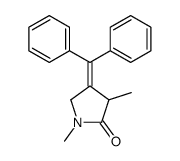 4-benzhydrylidene-1,3-dimethylpyrrolidin-2-one结构式