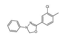 5-(3-chloro-4-methylphenyl)-3-phenyl-2H-1,3,4-oxadiazole Structure