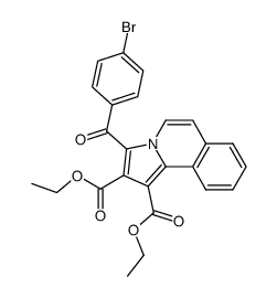 diethyl 3-(4-bromobenzoyl)pyrrolo[2,1-a]isoquinoline-1,2-dicarboxylate结构式