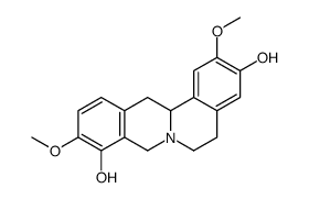 2,10-dimethoxy-6,8,13,13a-tetrahydro-5H-isoquinolino[2,1-b]isoquinoline-3,9-diol结构式