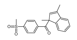 (1,3-dimethylinden-1-yl)-(4-methylsulfonylphenyl)methanone Structure