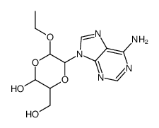 5-(6-aminopurin-9-yl)-6-ethoxy-3-(hydroxymethyl)-1,4-dioxan-2-ol Structure