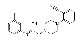 2-[4-(2-cyanophenyl)piperazin-1-yl]-N-(3-methylphenyl)acetamide Structure