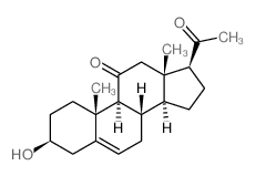 Pregn-5-ene-11,20-dione,3-hydroxy-, (3b)-结构式