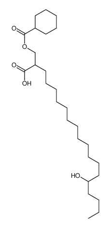 2-(cyclohexanecarbonyloxymethyl)-15-hydroxynonadecanoic acid Structure