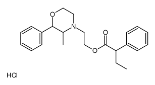 2-(3-methyl-2-phenylmorpholin-4-ium-4-yl)ethyl 2-phenylbutanoate,chloride Structure