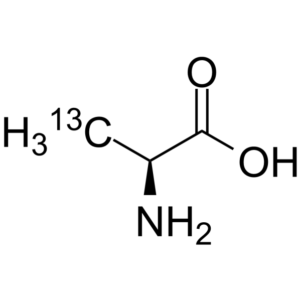 L-Alanine (3-13C) Structure