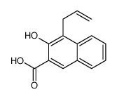 4-Allyl-3-hydroxy-2-naphthalenecarboxylic acid结构式