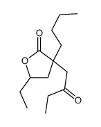 3-butyl-5-ethyl-3-(2-oxobutyl)oxolan-2-one Structure