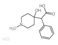 4-Piperidineaceticacid, 4-hydroxy-1-methyl-a-phenyl-, hydrochloride (1:1) picture