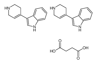 butanedioic acid,3-(1,2,3,6-tetrahydropyridin-4-yl)-1H-indole Structure