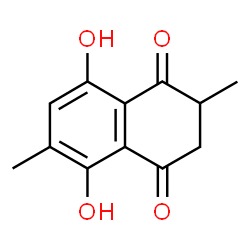 Naphthazarin, 2,3-dihydro-2,6-dimethyl- (5CI)结构式