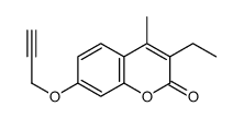 3-ethyl-4-methyl-7-prop-2-ynoxychromen-2-one结构式