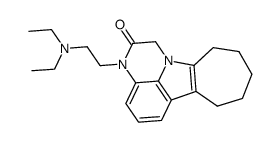 3-(2-diethylamino-ethyl)-8,9,10,11-tetrahydro-3H,7H-cyclohepta[4,5]pyrrolo[1,2,3-de]quinoxalin-2-one Structure