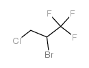 2-bromo-3-chloro-1,1,1-trifluoropropane Structure