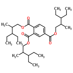 Tris(3-ethyl-2-methylpentyl) 1,2,4-benzenetricarboxylate Structure