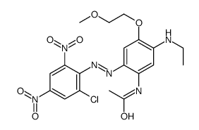 N-[2-[(2-chloro-4,6-dinitrophenyl)azo]-5-(ethylamino)-4-(2-methoxyethoxy)phenyl]acetamide picture