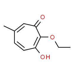 2,4,6-Cycloheptatrien-1-one,2-ethoxy-3-hydroxy-6-methyl-(9CI) Structure