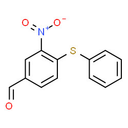 3-NITRO-4-(PHENYLSULFANYL)BENZENECARBALDEHYDE结构式