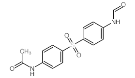 Acetamide,N-[4-[[4-(formylamino)phenyl]sulfonyl]phenyl]- structure