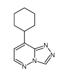 8-cyclohexyl-[1,2,4]triazolo[4,3-b]pyridazine结构式