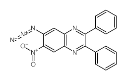 Quinoxaline, 6-azido-7-nitro-2,3-diphenyl- structure