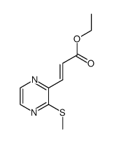 ethyl (E)-3-(3-(methylthio)pyrazin-2-yl)acrylate结构式