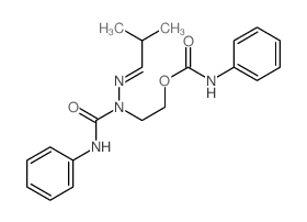 Hydrazinecarboxamide,2-(2-methylpropylidene)-N-phenyl-1-[2-[[(phenylamino)carbonyl]oxy]ethyl]-结构式