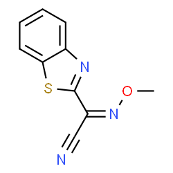 2-Benzothiazoleacetonitrile,alpha-(methoxyimino)-(9CI) structure