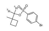 (1-methylcyclobutyl)methyl-d2 brosylate结构式