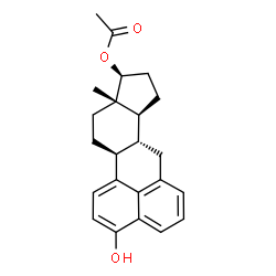 benzo(d,e)estra-1,3,5(10)-triene-3,17 beta-diol 17-acetate结构式