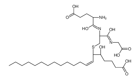 9,10,11,12,14,15-hexahydroleukotriene C4结构式