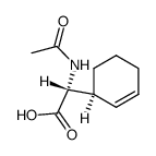 (2SR,3RS)-N-acetyl-2-(cyclohex-2-enyl)glycine结构式